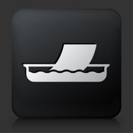 Black Square Button with Photo Paper in Developing Tray