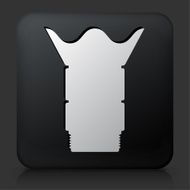 Black Square Button with Camera Lens N2