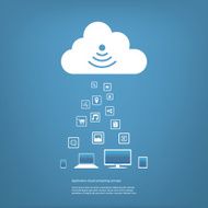 Cloud Computing Concept Vector Illustration N2