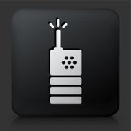 Black Square Button with 2 Way Radio Icon