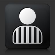 Black Square Button with Felon Icon