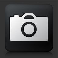 Black Square Button with Digital Camera Icon