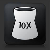 Black Square Button with Weight Icon