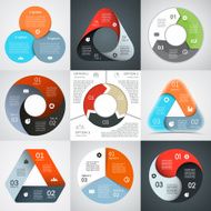 Modern vector info graphic for business project N80