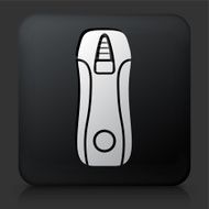Black Square Button with Voltmeter Icon