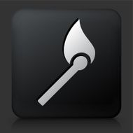 Black Square Button with Match Icon