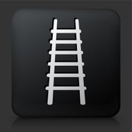 Black Square Button with Fire Ladder