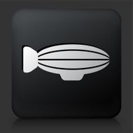 Black Square Button with Blimp Icon