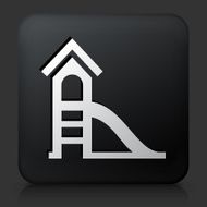 Black Square Button with Slide Icon