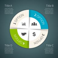 Vector circle business infographic diagram presentation N2
