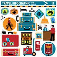 travel infographic design elements