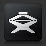 Black Square Button with Car Jack