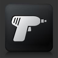 Black Square Button with Drill
