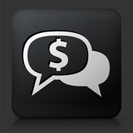 Black Square Button with Money Talk N3