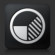 Black Square Button with Stock Charts N2