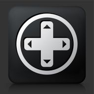 Black Square Button with Function Keypad