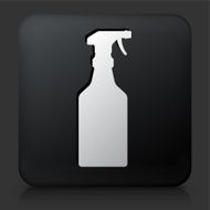 Black Square Button with Trigger Spray Bottle