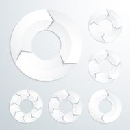 arrow circles set