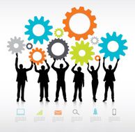 Vector of Business Teamwork