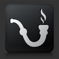 Black Square Button with Pipe Icon