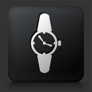 Black Square Button with Clock Icon N3