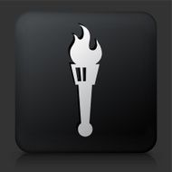 Black Square Button with Flame Torch N2