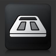 Black Square Button with Weight Scale