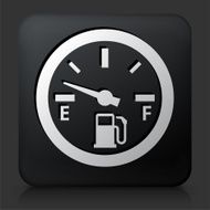 Black Square Button with Empty Fuel Meter