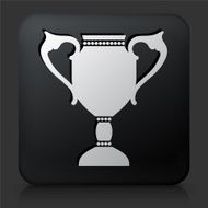 Black Square Button with Trophy N3