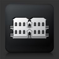 Black Square Button with Home Icon N8