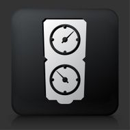 Black Square Button with Timers Icon