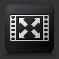 Black Square Button with Fullscreen Icon