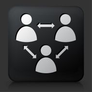 Black Square Button with Network Group