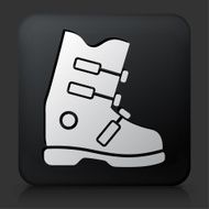 Black Square Button with Sports Footwear