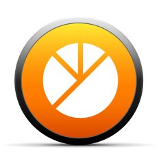 Pie Chart icon on a round button - SimpleSeries N2