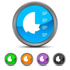 Coxcomb Chart icon on circle buttons - CircledSeries N2