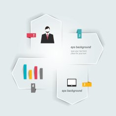 Central numbered template Vector N2