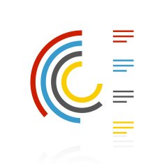 Radial Chart icon on a white background - Color Series N2