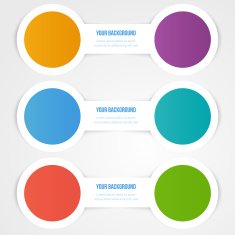 Vector abstract circles template Object design