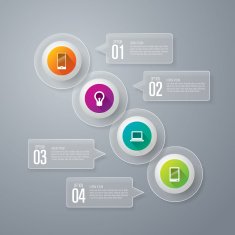 Infographics vector design template N121