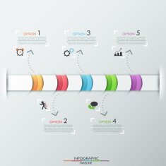 Modern infographics options banner N259