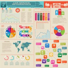 Car service repair Infographics N16