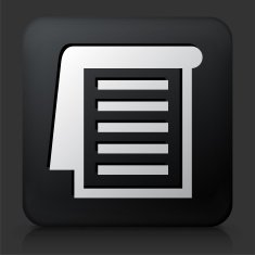 Black Square Button with Flip Booklet