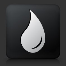 Black Square Button with Car Oil Icon N3