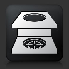Black Square Button with Target Search