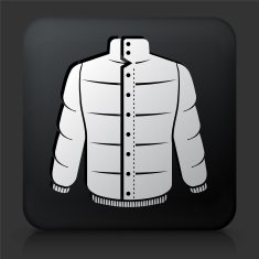 Black Square Button with Jacket N2