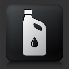 Black Square Button with Car Oil