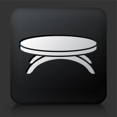 Black Square Button with Coffee Table