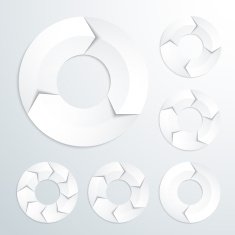 arrow circles set