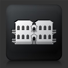 Black Square Button with Home Icon N8